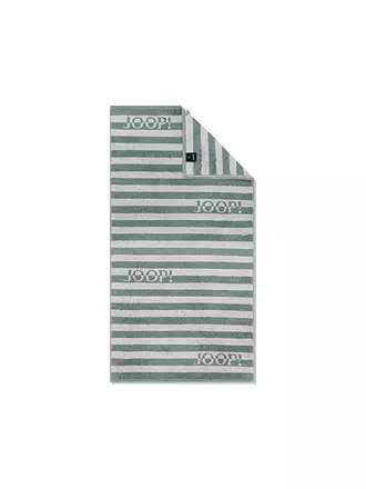 JOOP | Duschtuch SPLIT STRIPES 80x150cm Stein | hellgrün