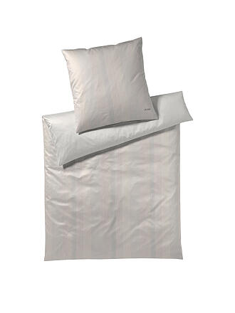 JOOP | Satin Bettwäsche 140x200cm GROOVE Rose | beige