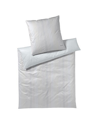 JOOP | Satin Bettwäsche 140x200cm GROOVE Rose | silber