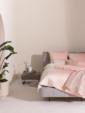 JOOP | Satin Bettwäsche 140x220cm MOVE Stone | rosa