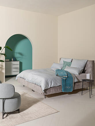 JOOP | Satin Bettwäsche 200x200cm CORNFLOWER GLEAM  Stone | mint