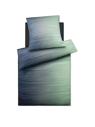 JOOP | Satin Bettwäsche 200x200cm MOVE Aqua | grau