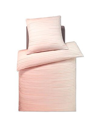 JOOP | Satin Bettwäsche 200x200cm MOVE Aqua | rosa