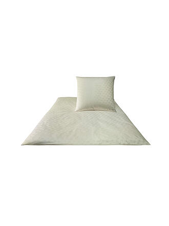 JOOP | Satin Bettwäsche Cornflower 2x 70x90cm/200x200cm Sand | creme