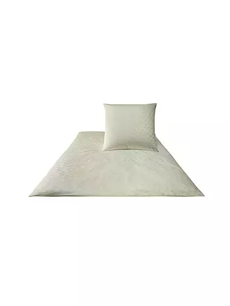 JOOP | Satin Bettwäsche Cornflower 2x 70x90cm/200x200cm Silber | creme