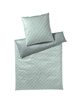 JOOP | Satin Bettwäsche Cornflower Double 70x90cm / 140x200cm Gelb | türkis