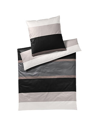 JOOP | Satin Bettwäsche Mood 70x90cm / 140x200cm Blau | grau