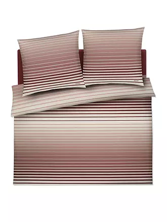 JOOP | Satin Bettwäsche SHUTTER 2x70x90cm/200x200cm Rouge | 