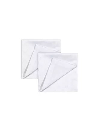 JOOP | Servietten 2er Set Cornflower 50x50cm Platin | weiss