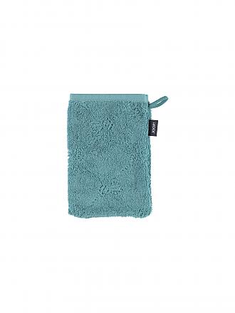 JOOP | Waschhandschuh Cornflower 16x22cm  Granat | petrol