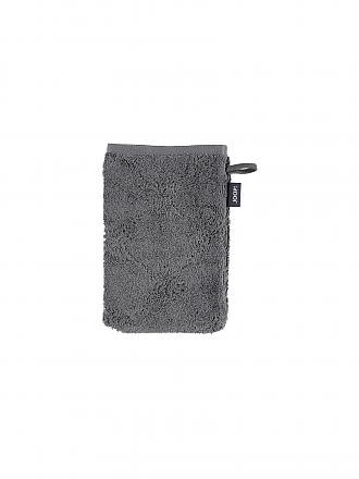 JOOP | Waschhandschuh Cornflower 16x22cm  Granat | grau