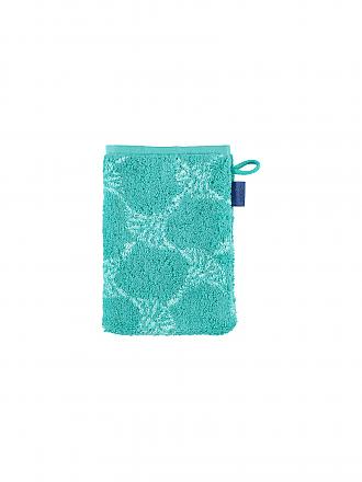 JOOP | Waschhandschuh Cornflower 16x22cm Graphit | tuerkis