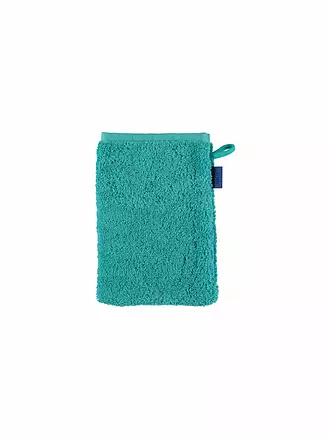 JOOP | Waschhandschuh Doubleface 16x22cm Sand | türkis