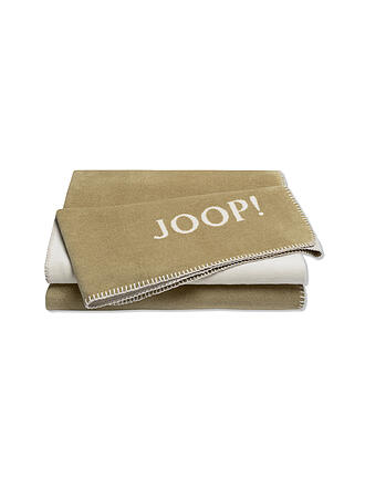 JOOP | Wohndecke - Plaid 150x200cm Uni Doubleface Silber/Navy | gruen