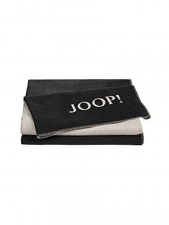 JOOP | Wohndecke - Plaid 150x200cm Uni Doubleface Stein/Anthrazit | grau