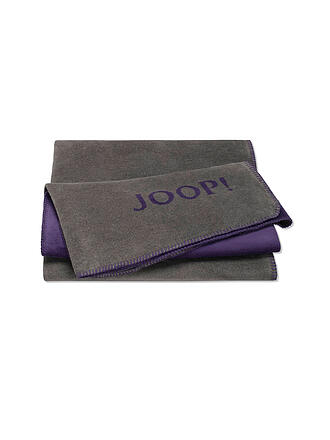 JOOP | Wohndecke - Plaid 150x200cm Uni Doubleface Stein/Anthrazit | grau