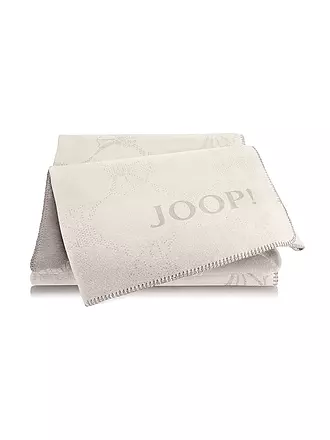 JOOP | Wohndecke CORNFLOWER 150x200cm Natur | dunkelrot