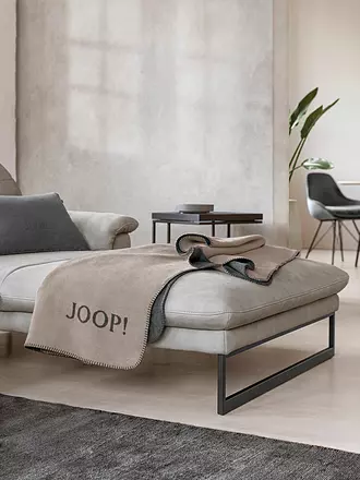 JOOP | Wohndecke UNI-DOUBLEFACE 150x200cm Schiefer/Violett | grau