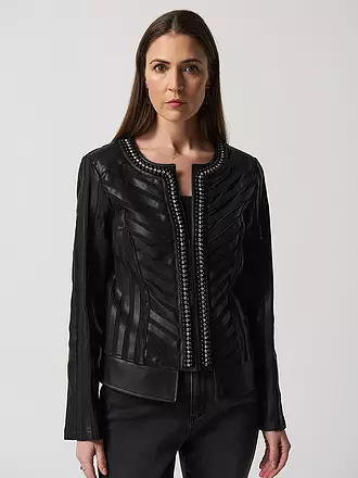 JOSEPH RIBKOFF | Jacke in Lederoptik | schwarz
