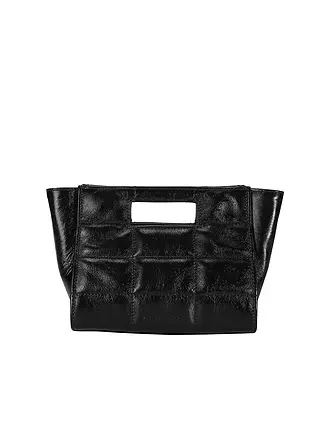 JULIA SKERGETH | Ledertasche - Mini Bag THE QULITED BAG MINI | schwarz