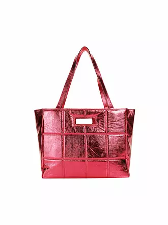 JULIA SKERGETH | Ledertasche - Shopper THE QUILTED BAG SOFT | blau