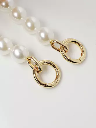 JULIA SKERGETH | Taschenaccessoire - Kette PEARL CHAIN CHUNKY LONG 20 | creme