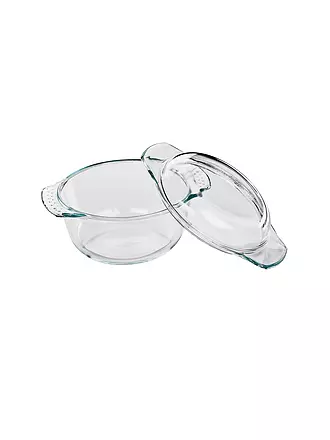 KÜCHENPROFI | Auflaufform mit Deckel, rund ELSASS 18cm/1,4l | transparent