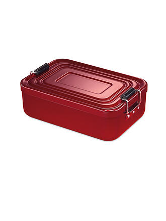 KÜCHENPROFI | Frischhaltedose - Lunchbox klein 18x12cm (Anthrazit) | rot