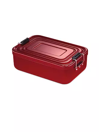 KÜCHENPROFI | Frischhaltedose - Lunchbox klein 18x12cm (Rot) | silber