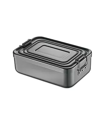 KÜCHENPROFI | Frischhaltedose - Lunchbox klein 18x12cm (Silber) | grau