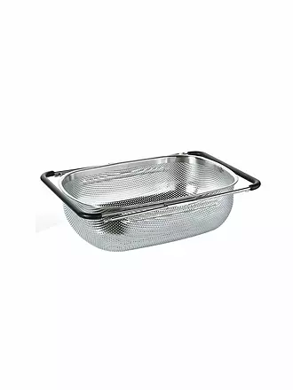 KÜCHENPROFI | Gemüsesieb DELUXE ausziehbar 35 x 26 cm | silber