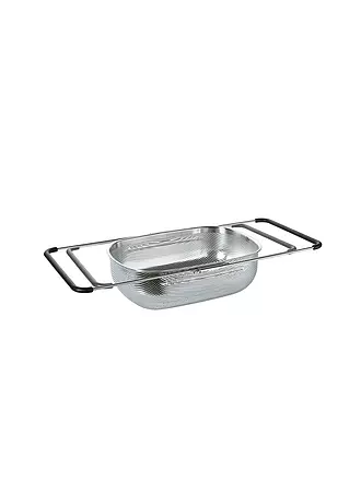 KÜCHENPROFI | Gemüsesieb DELUXE ausziehbar 35 x 26 cm | silber