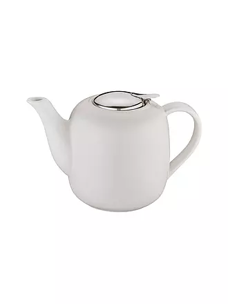 KÜCHENPROFI | Teekanne LONDON 1,5l Keramik/Weiss | rot