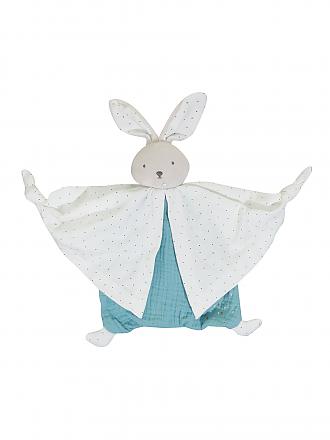 KALOO | Schmusetuch Hase 20cm | blau