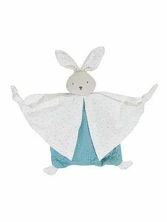 KALOO | Schmusetuch Hase 20cm | blau