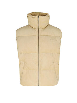 KARL KANI | Cord Steppgilet | beige