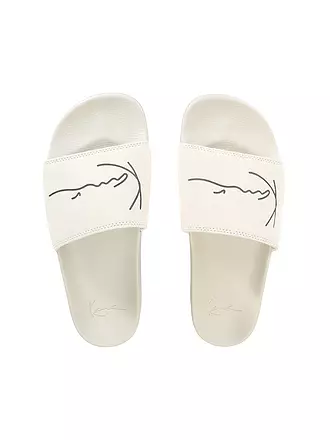 KARL KANI | Pantoletten - Badeschuhe | beige