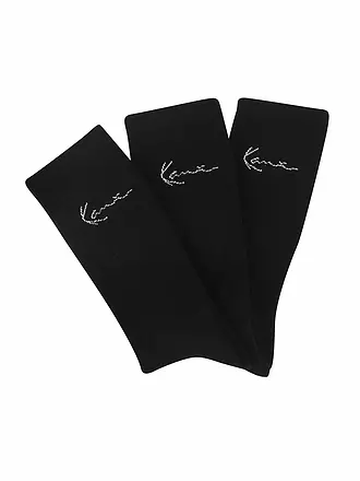 KARL KANI | Socken Signature Stripe 3-er Pkg. black | weiss