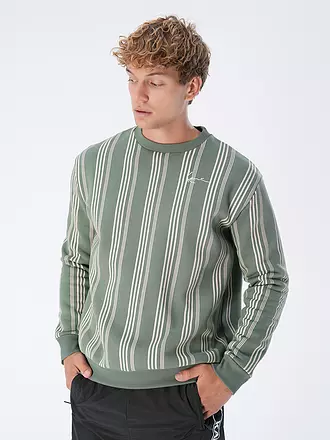 KARL KANI | Sweater | dunkelgrün