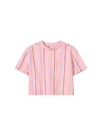 KARL KANI | T Shirt Cropped Fit | rosa