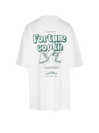 KARO KAUER | T-Shirt Oversized Fit FORTUNE COOKIE | creme