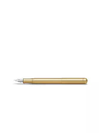 KAWECO | Füllhalter Liliput Messing Medium Braun | senf
