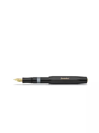 KAWECO | Füllhalter Piston Sport Classic Black/Gold M | schwarz