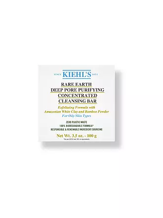 KIEHL'S | Gesichtsseife - Rare Earth Cleanse Bar 100g | keine Farbe