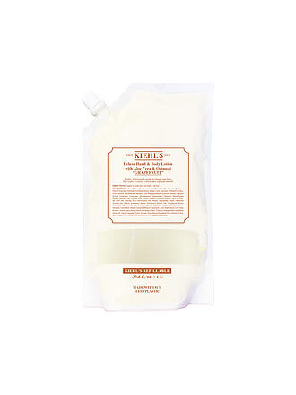 KIEHL'S | Hand & Body Lotion  Grapefruit 1000ml Refillable Pouch | keine Farbe