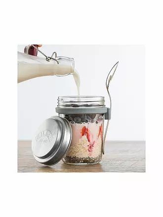 KILNER | Breakfast to go jar 350ml | transparent