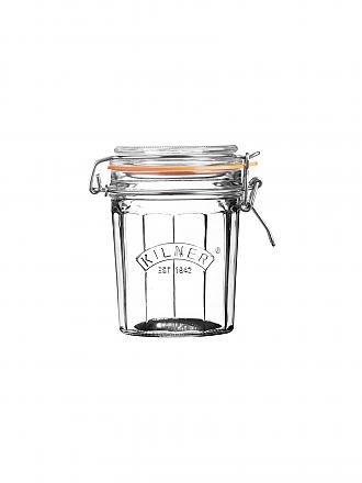 KILNER | Drahtbügelglas Kilner facettiert 450ml | transparent