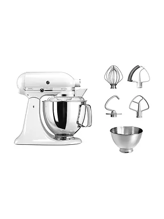 KITCHENAID | Küchenmaschine Artisan 175 4,8l 300 Watt 5KSM175PSESP (Seiden Pink) | weiss