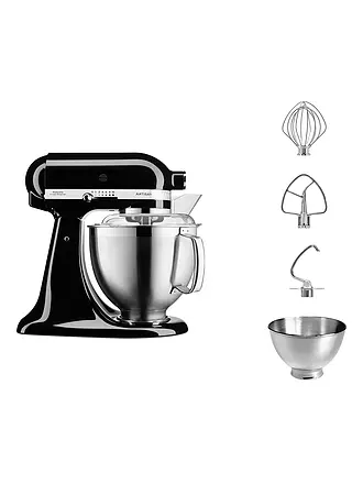 KITCHENAID | Küchenmaschine Artisan 185 4,8l 300 Watt 5KSM185PSEAC (Creme) | schwarz