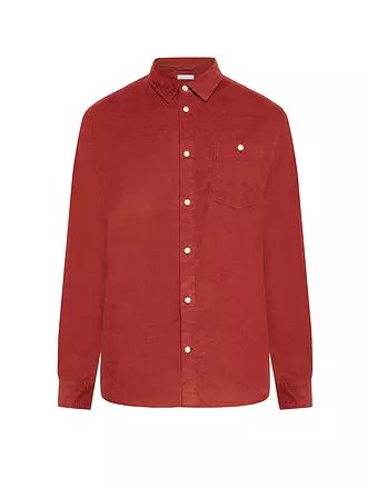 KNOWLEDGE COTTON APPAREL | Hemd Regular Fit | dunkelrot